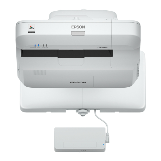 Epson EB-1460Ui Guide D'installation