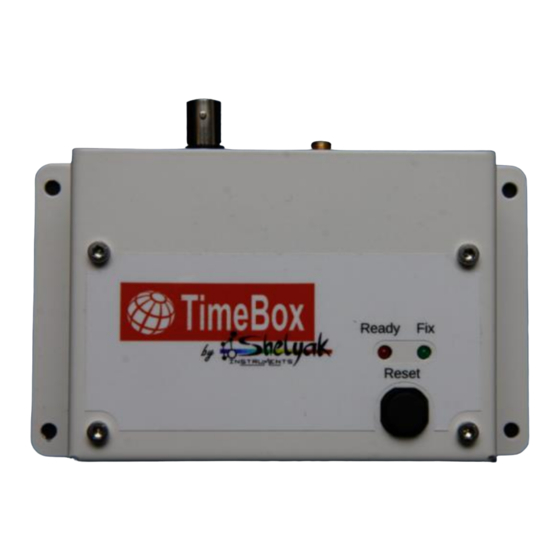 shelyak TimeBox PF0063 Manuel Utilisateur