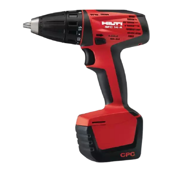 Hilti SFC 14-A Mode D'emploi