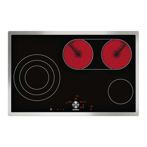 Gaggenau CE481 Notice D'utilisation