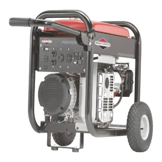 Briggs & Stratton PRO4000 Manuel De L'utilisateur