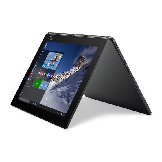 Lenovo YOGA BOOK Guide De L'utilisateur