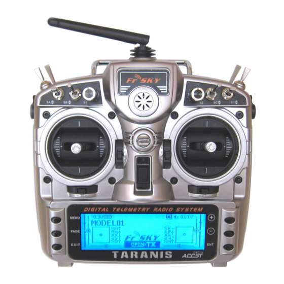 FrSky Taranis X9D Plus Manuels