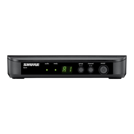 Shure BLX88E Mode D'emploi