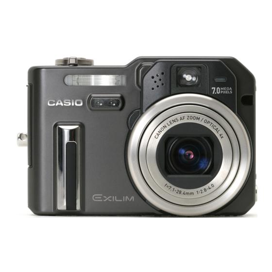 Casio Exilim EX-P700 Mode D'emploi