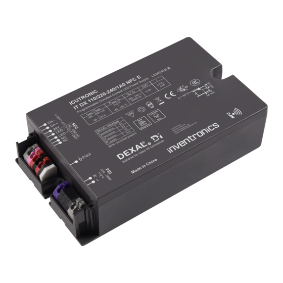 Inventronics OSRAM OPTOTRONIC OT DX 40/220-240/1A0 DIMA LT2 E Manuel D'utilisation