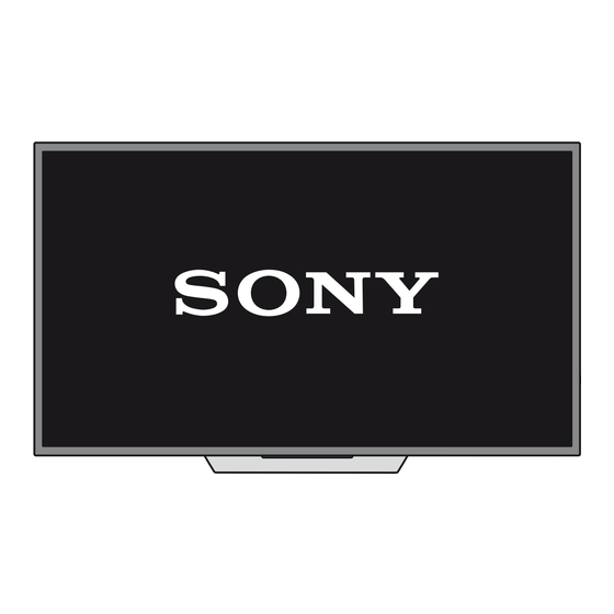 Sony BRAVIA KD-75XD85 Serie Guide D'installation