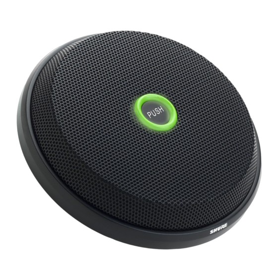 Shure MX396 Mode D'emploi