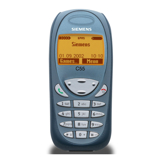 Siemens C55 Mode D'emploi