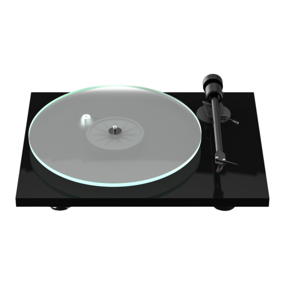 Pro-Ject Audio Systems T1 Notice D'utilisation