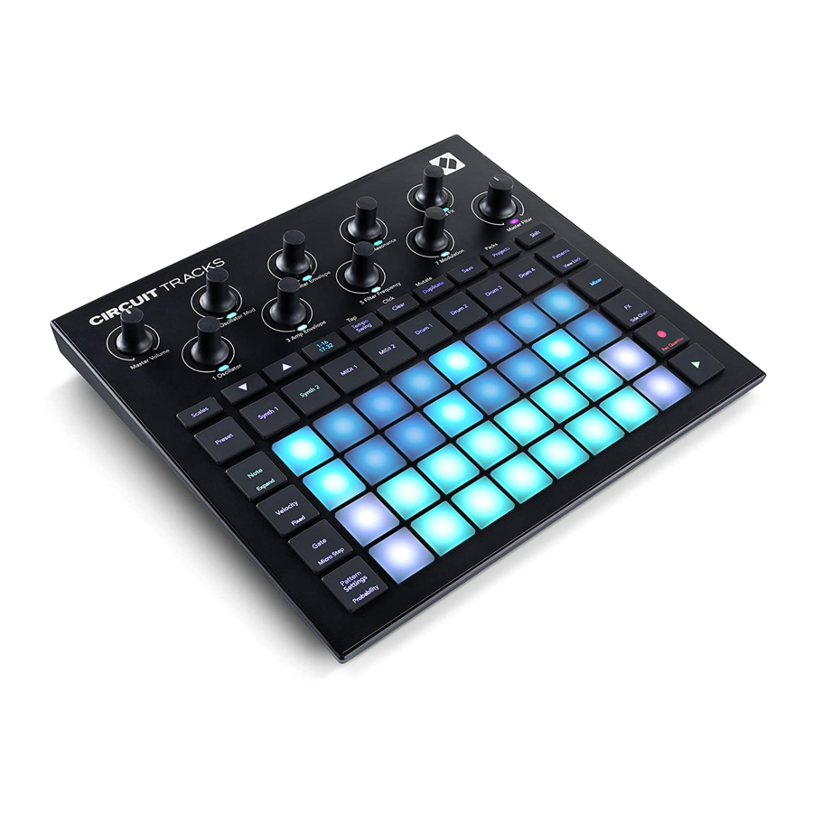 Novation CIRCUIT TRACKS Mode D'emploi