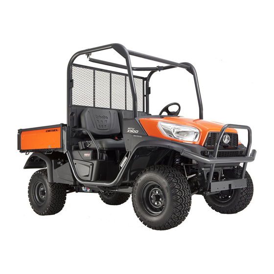 Kubota RTV-X900 Manuel De L'utilisateur