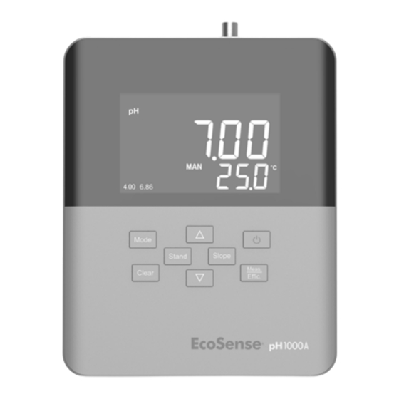 YSI EcoSense pH1000A Guide D'utilisation