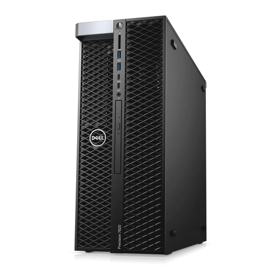 Dell Precision 7820 Tower Mode D'emploi