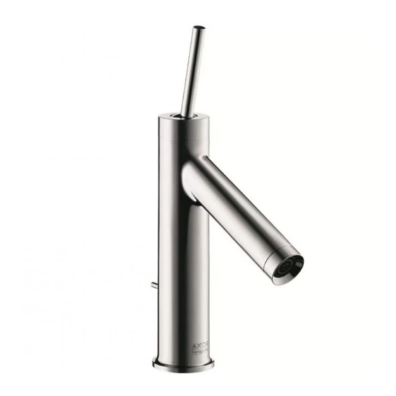 Hansgrohe Axor Starck 10120 1 Série Manuels