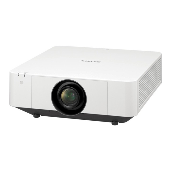 Sony VPL-FHZ61 Guide De Référence Rapide