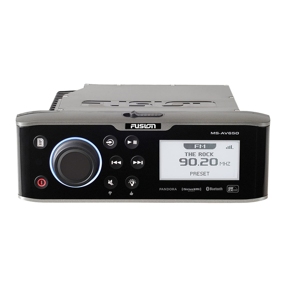 Fusion MS-UD/AV650 Instructions D'utilisation
