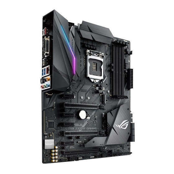 Asus ROG STRIX Z370-F GAMING Mode D'emploi