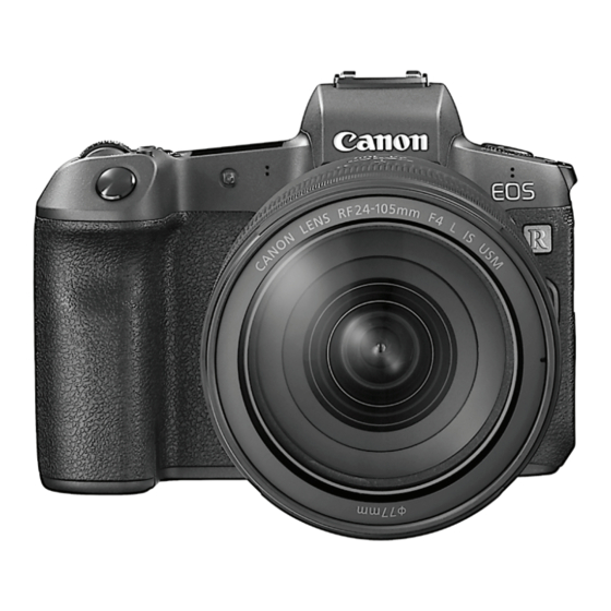 Canon EOS R Mode D'emploi