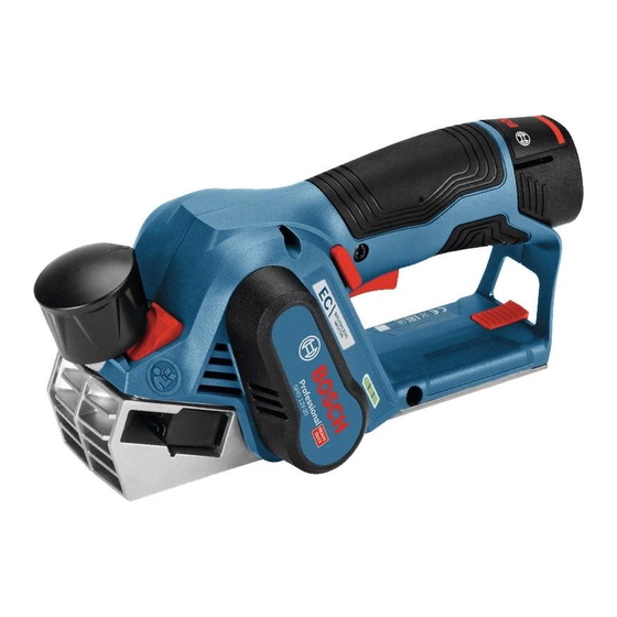 Bosch GHO 12V-20 Professional Notice Originale