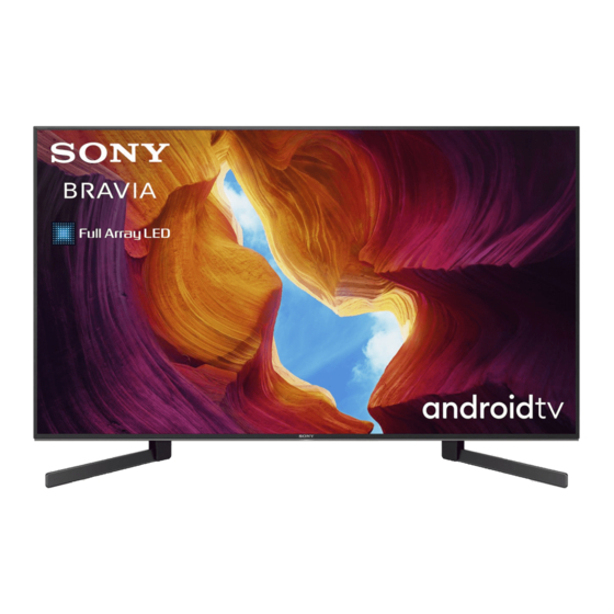 Sony Bravia KD-85XH95 Série Manuels