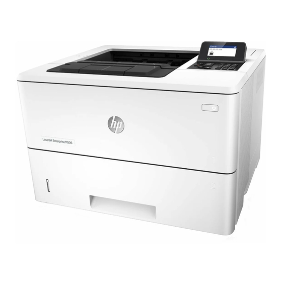 HP LaserJet Enterprise M506 Serie Guide D'installation