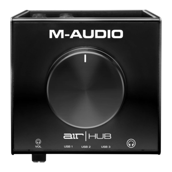 M-Audio M -TRACK HUB Guide D'utilisation