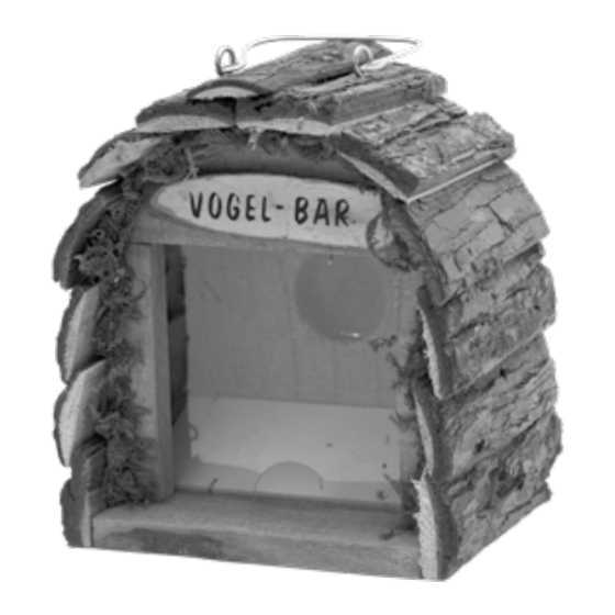 Gardigo Vogel-Bar Notice D'utilisation