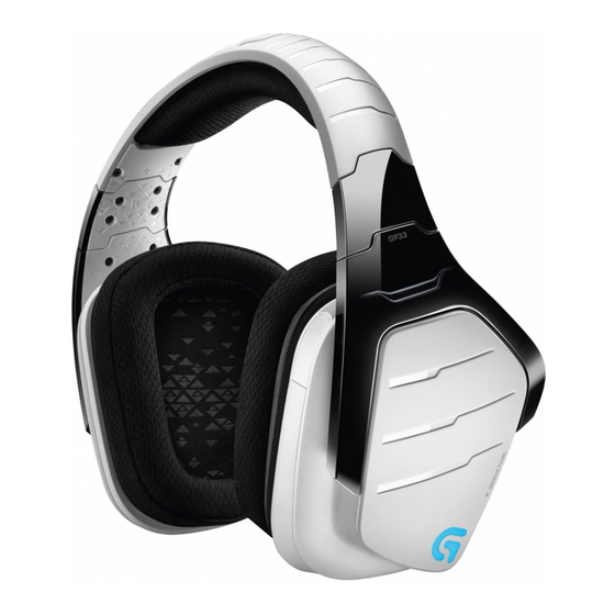 Logitech G933 Artemis Spectrum Snow Manuel De L'utilisateur