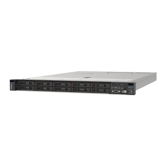 Lenovo ThinkSystem SR630 V3 Guide D'utilisation