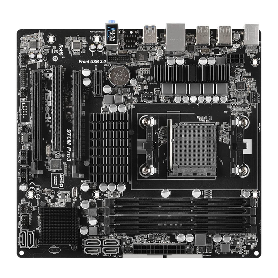 ASROCK 970M Pro3 Guide D'installation Rapide