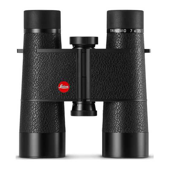 Leica TRINOVID Mode D'emploi