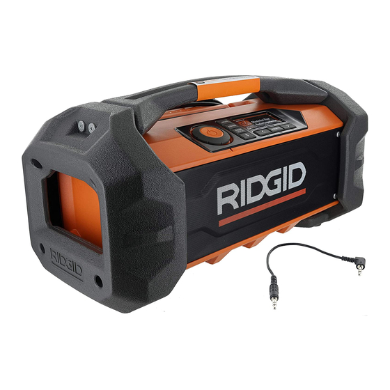 RIDGID R84087 Manuel D'utilisation