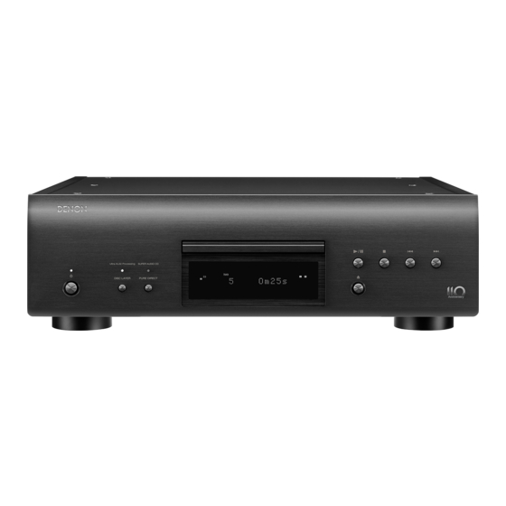 Denon DCD-A110 Manuel De L'utilisateur