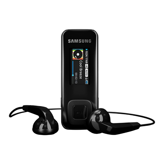 Samsung YP-F3 Manuel D'utilisation