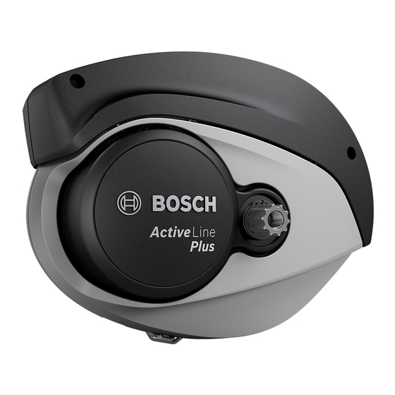 Bosch Active Line Plus BDU380 Notice Originale