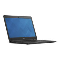 Dell Latitude E7470 Manuel Du Propriétaire