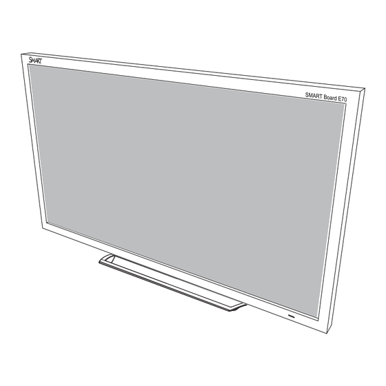 SMART  Board E70 Guide D'utilisation