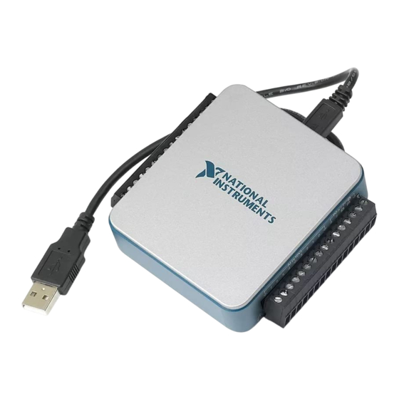 National Instruments USB-6001 Démarrage Rapide