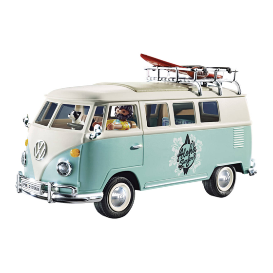 PLAYMOBIL Volkswagen T1 Camping Bus Manuels