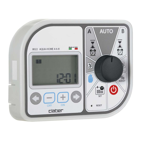 claber AQUA-HOME 4 Guide D'utilisation