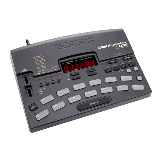 Zoom RhythmTrak 234 Mode D'emploi