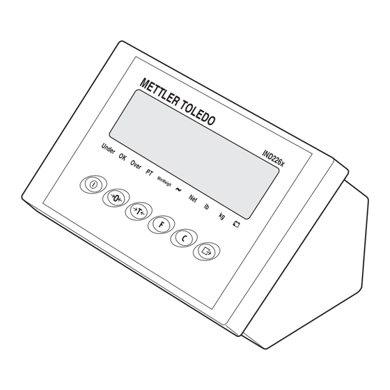 Mettler Toledo MultiRange Notice Pour L'installateur