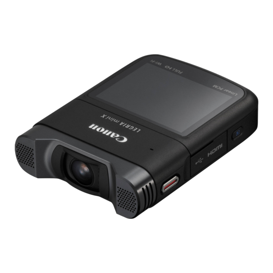 Canon LEGRIA mini X Manuel D'instruction