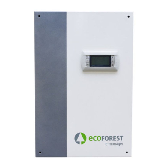ECOFOREST ecoSMART Supervisor Mode D'emploi