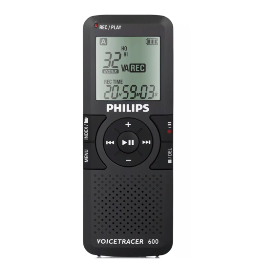 Philips Digital Voice Tracer LFH 600 Manuel De L'utilisateur