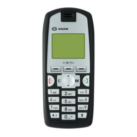 Sagem MY X-1 Serie Mode D'emploi