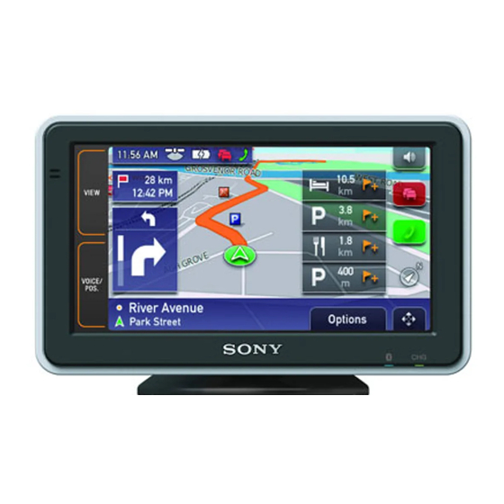 Sony NAV-U NV-U92T Guide De Démarrage Rapide