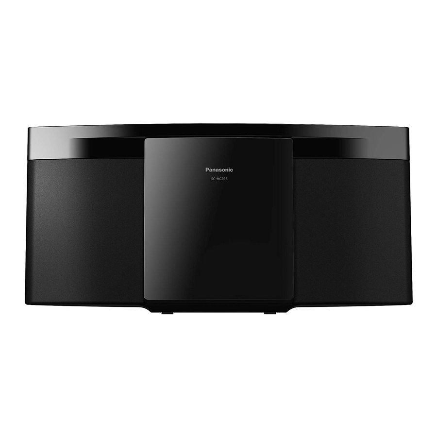 Panasonic SC-HC295 Mode D'emploi