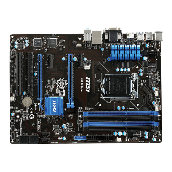 MSI Z97 PC Mate Mode D'emploi